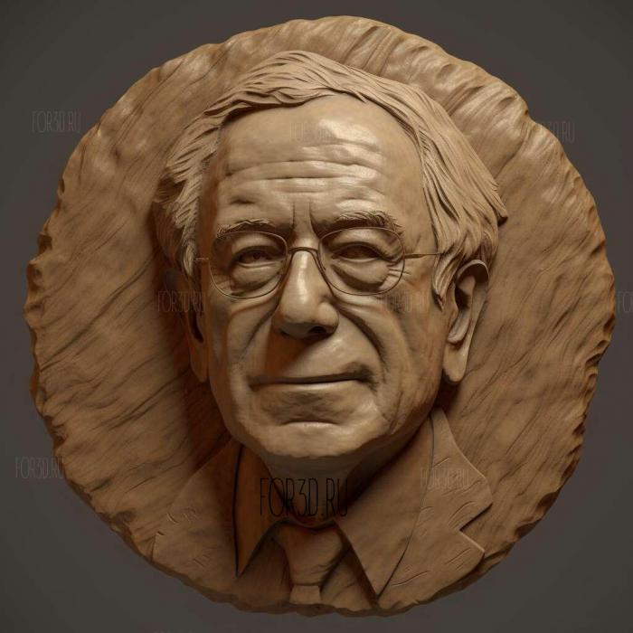 Bernie Sanders 3 stl model for CNC